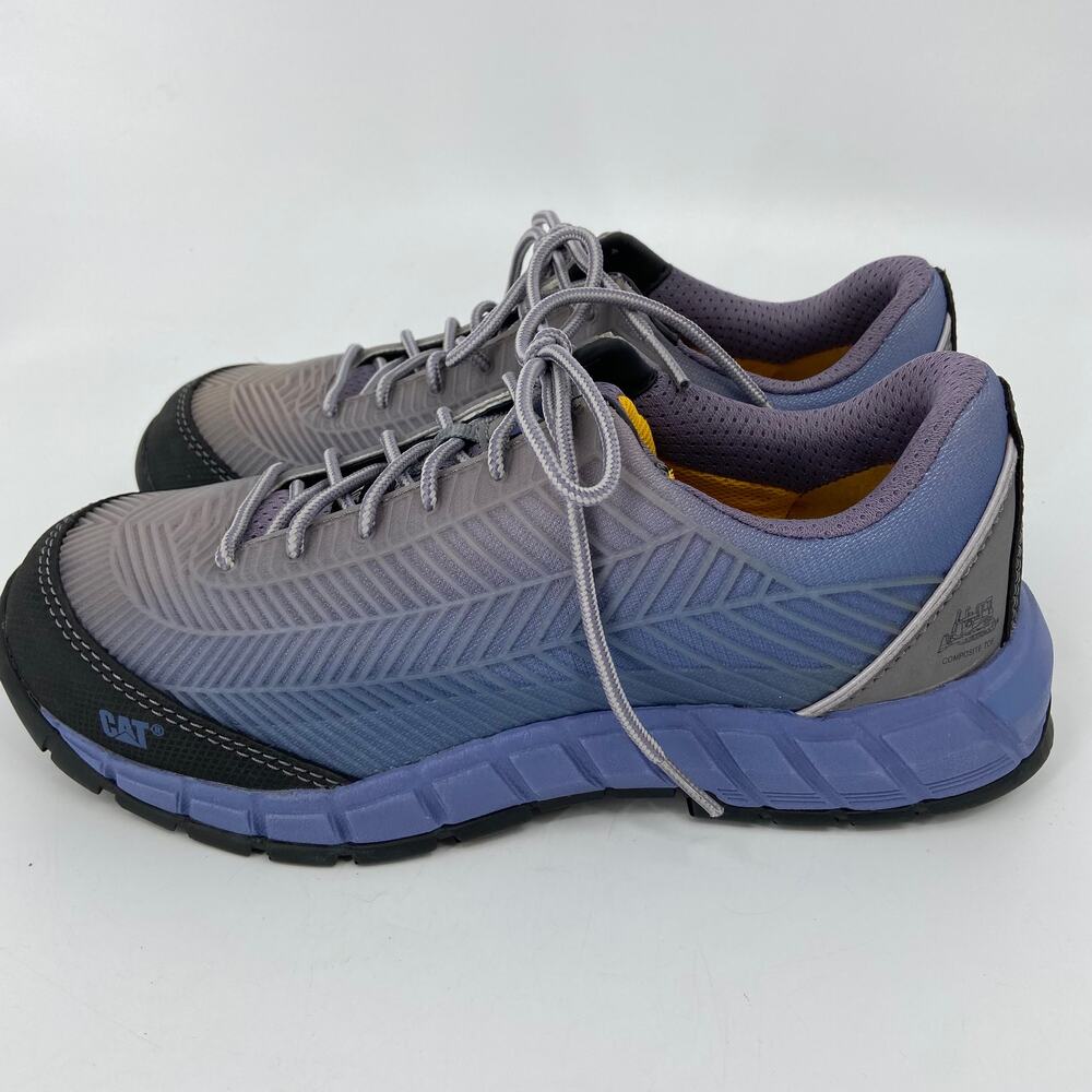 Cat Work Shoe Sneaker Size 8 Gray Array Composite… - image 5